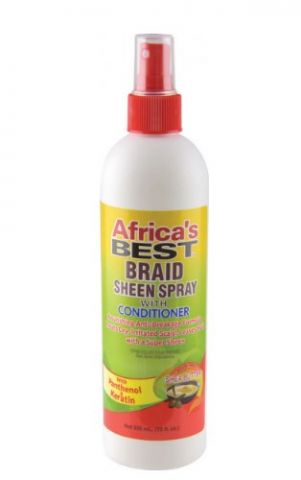 Africa's Best Braid Sheen Spray With Conditioner, 12 Oz (355ml)