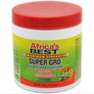 Africa's Best Maximum Strength Super Gro Hair & Scalp Conditioner, 5.25 oz (149g)