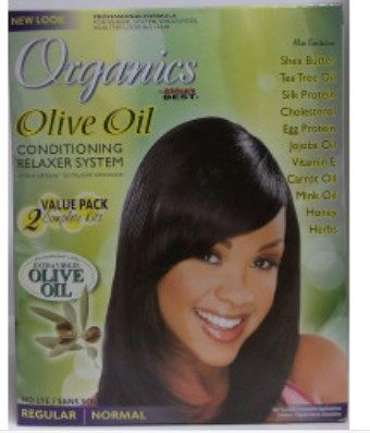 Africa's Best Organics Olive Oil Conditioning Relaxer System No-Lye Value Pack [Regular]