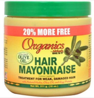 Africa's Best Organics Olive Oil Hair Mayonnaise, 18oz (511g)