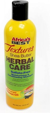 Africa's Best Textures Herbal Care Moisturizing & Conditioning Shampoo, 12oz (355ml)