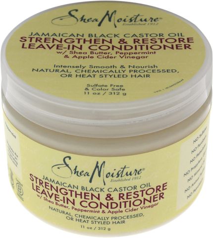 Shea Moisture Jamaican Black Castor Oil Strengthen And Grow Leave-In Conditioner For Unisex, 325 gm 